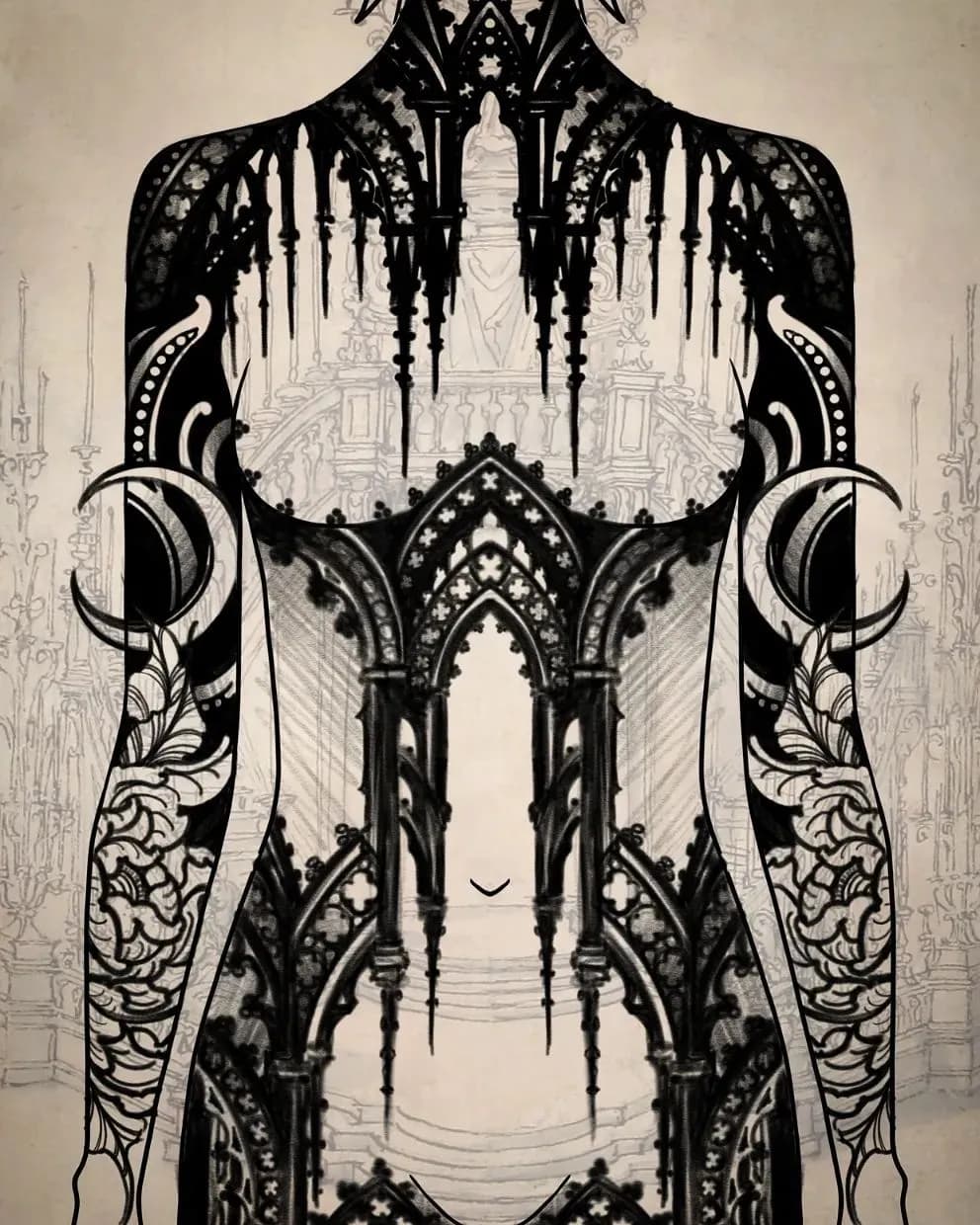 Custom tattoo design concept 2 drawn by Bad Apples Tattoo Emporium, Brisbane