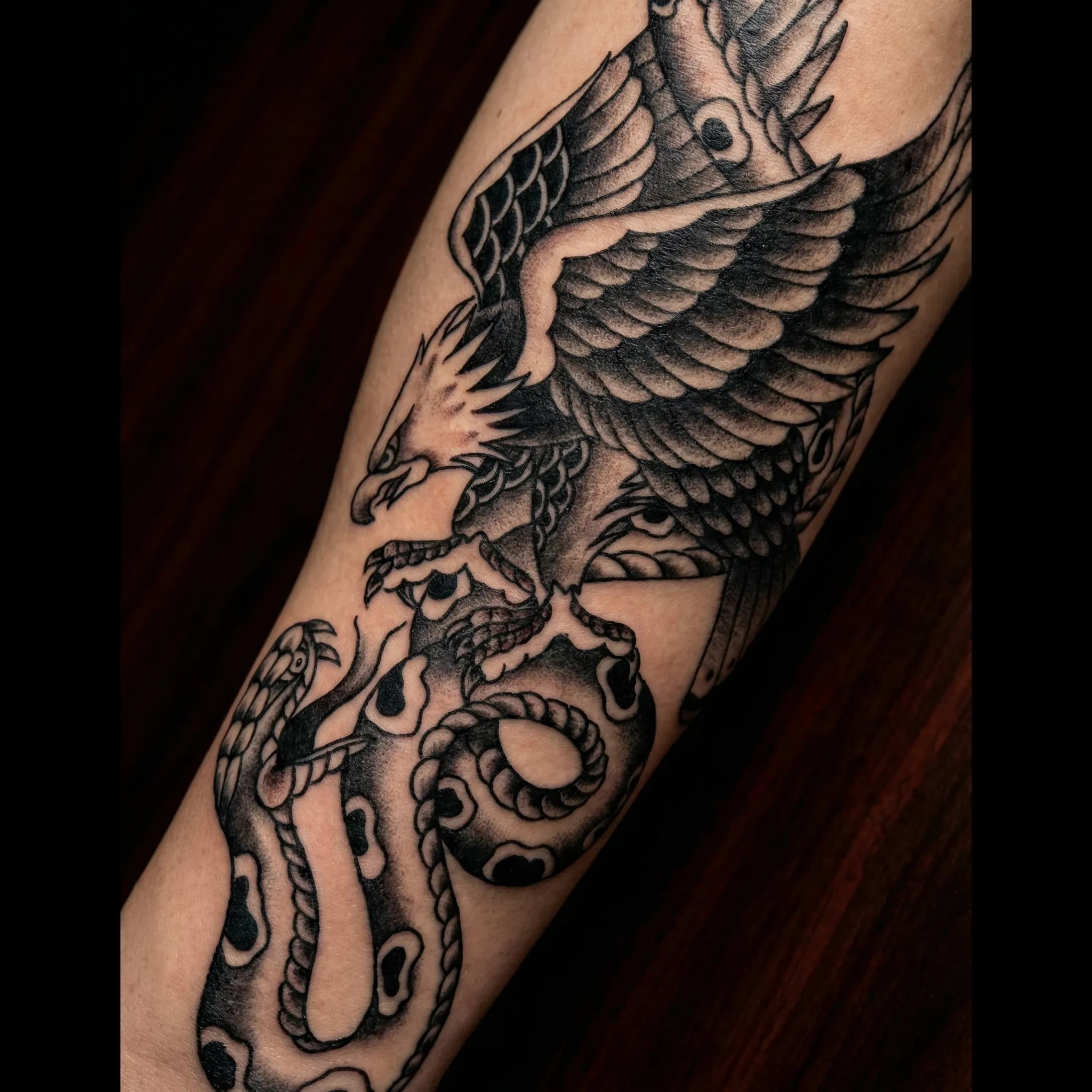 Traditional Tattoos in Brisbane tattoo by Bad Apples Tattoo Emporium, Taringa Brisbane (2)
